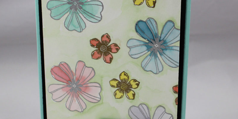 Photo de la carte aquarelle florale