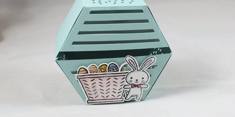 Photo de la boite hexagonale petit lapin