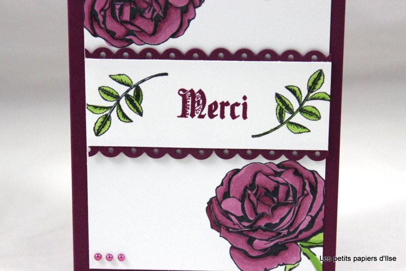 Photo de la carte merci roses aux blends