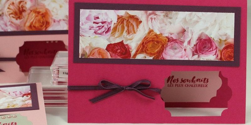 Photo des cartes simples bal fleuri