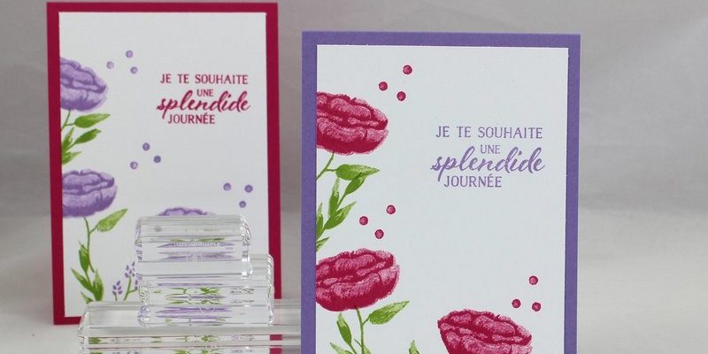 Photo des cartes aux fleurs incroyables