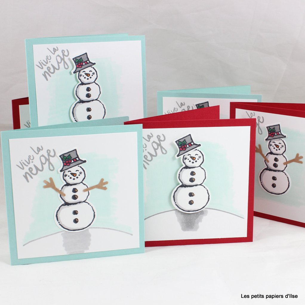 Photo des cartes à bonheurs bonshommes de neige