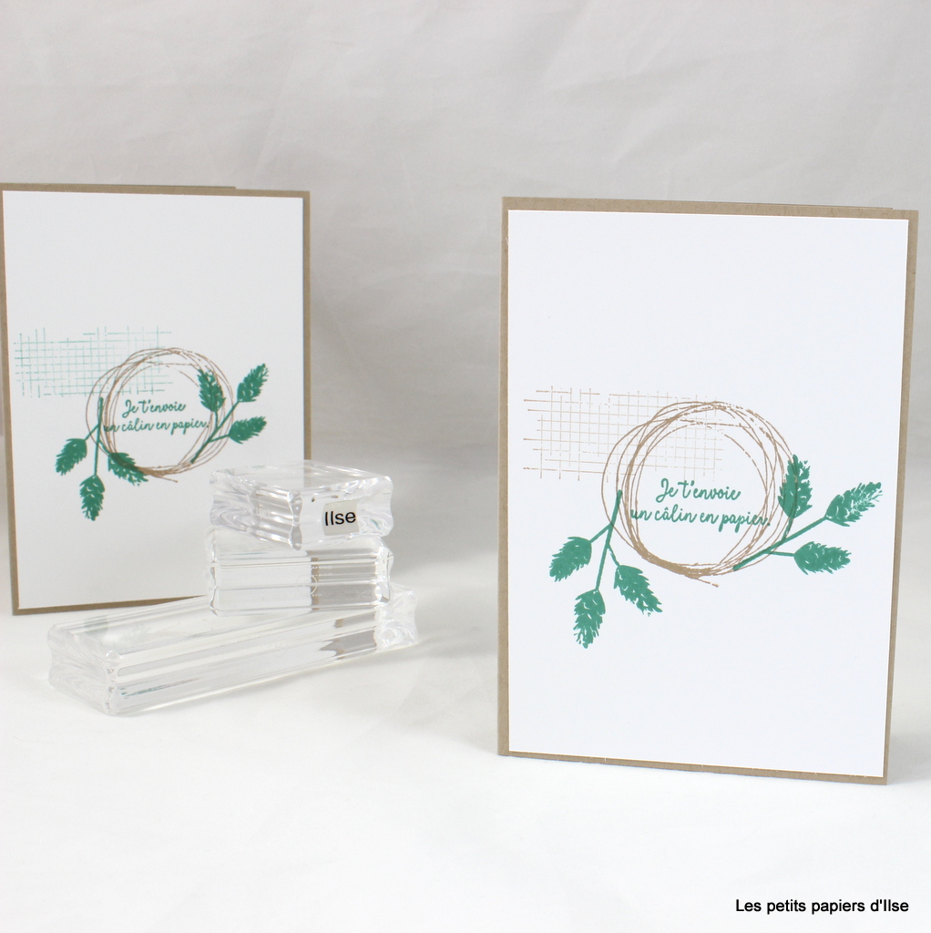 Carte Simple Reconfort Les Petits Papiers D Ilse