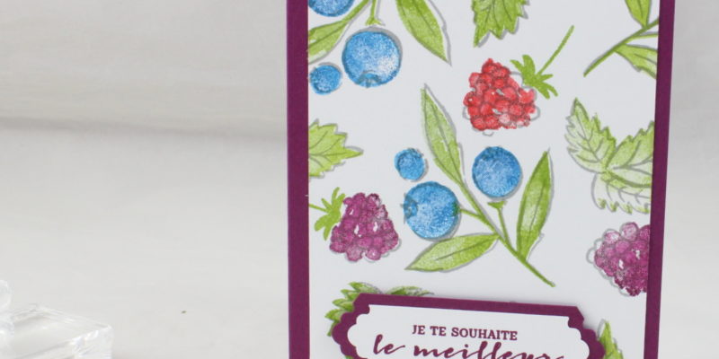 Photo de la carte fruitée pour le catalogue