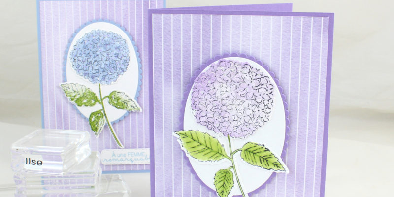Ma carte aux hortensias pour la journée de la femme