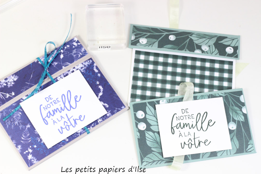 Un étui pour cartecadeau de noël Les petits papiers d'Ilse